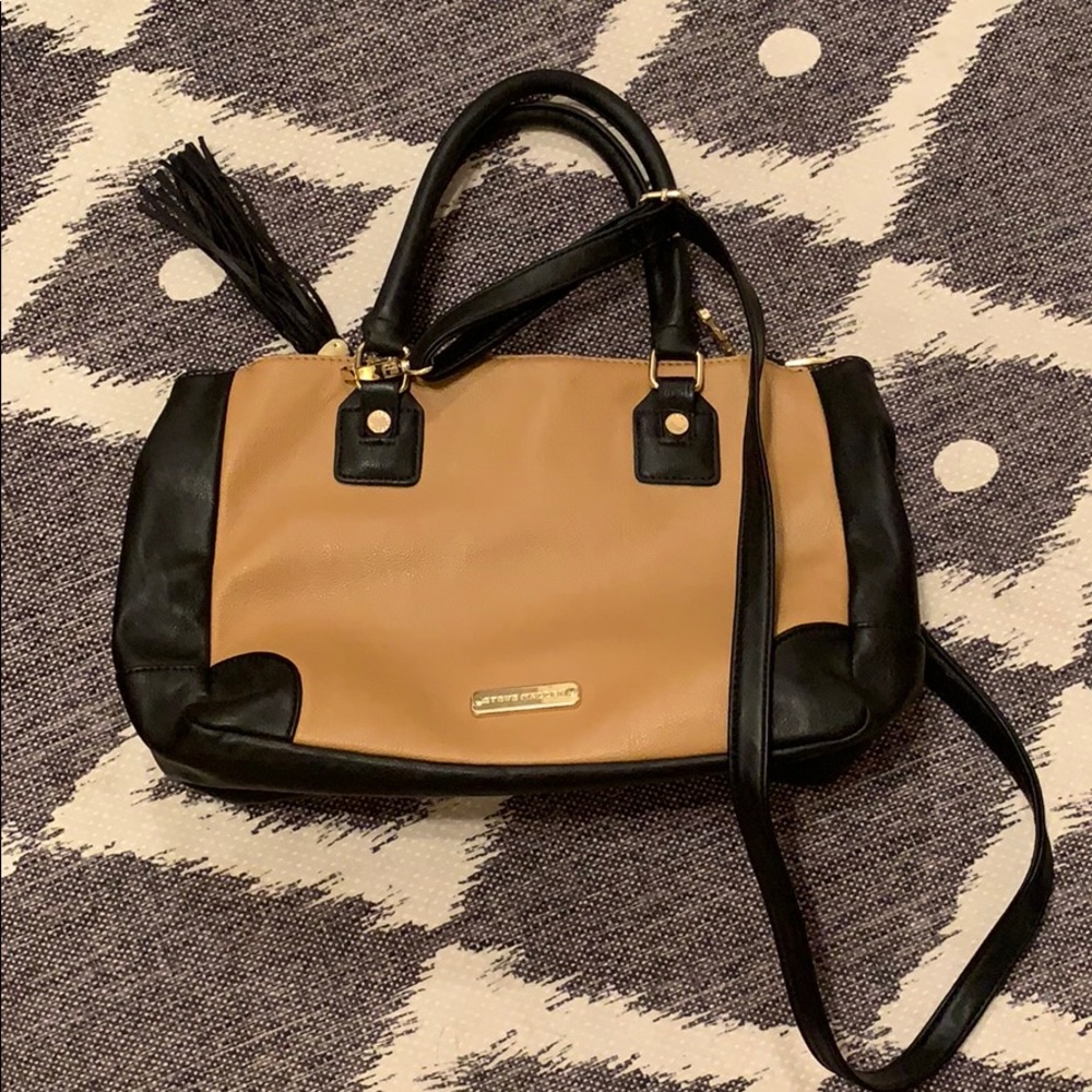 Black and Tan Steve Madden Bag